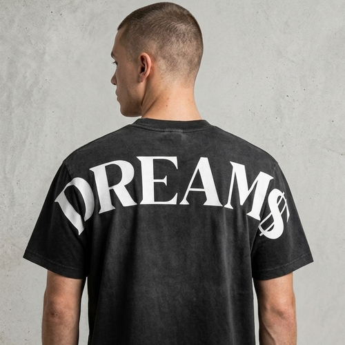 PLAYERA DREAM$ Color negro sun fade
