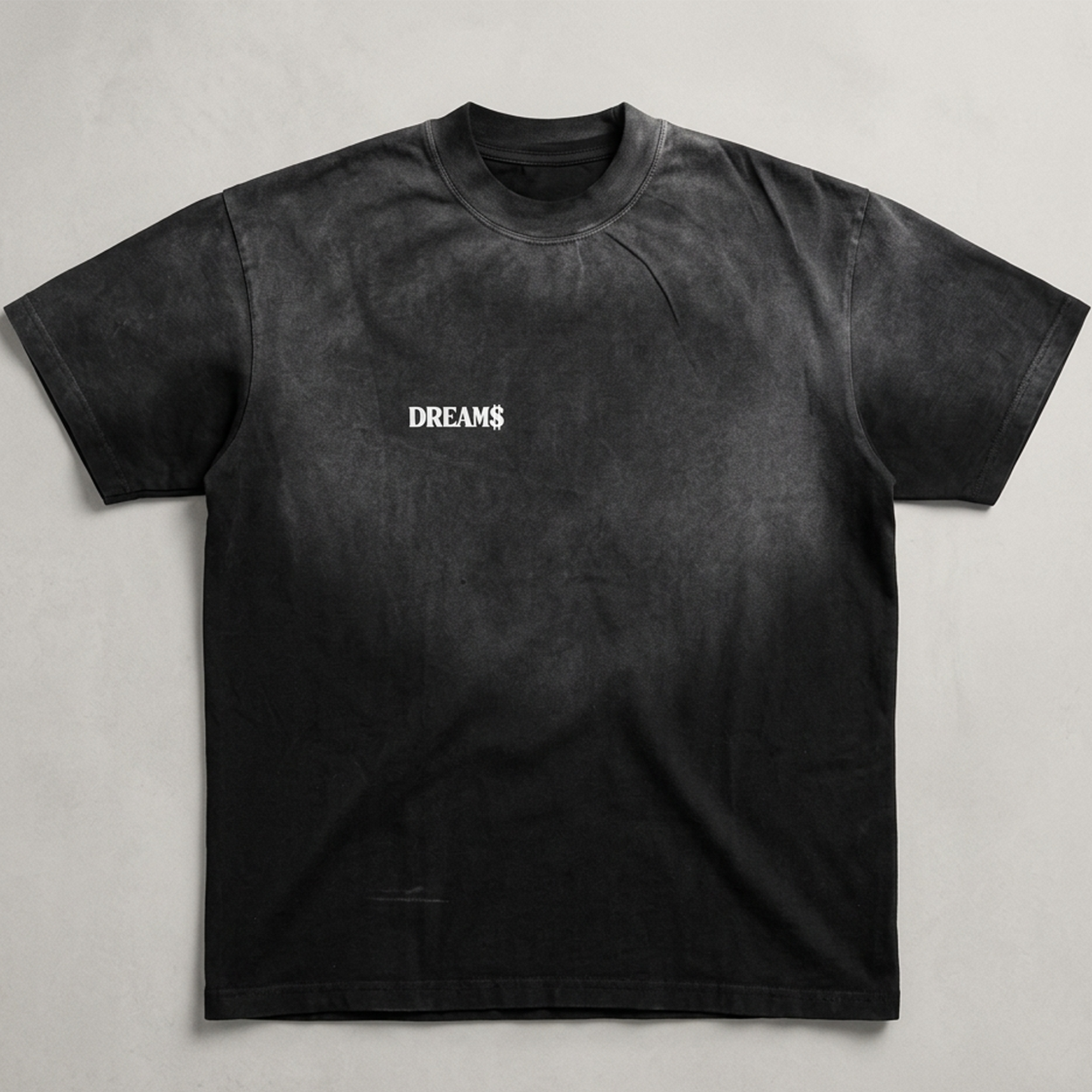 PLAYERA DREAM$ Color negro sun fade