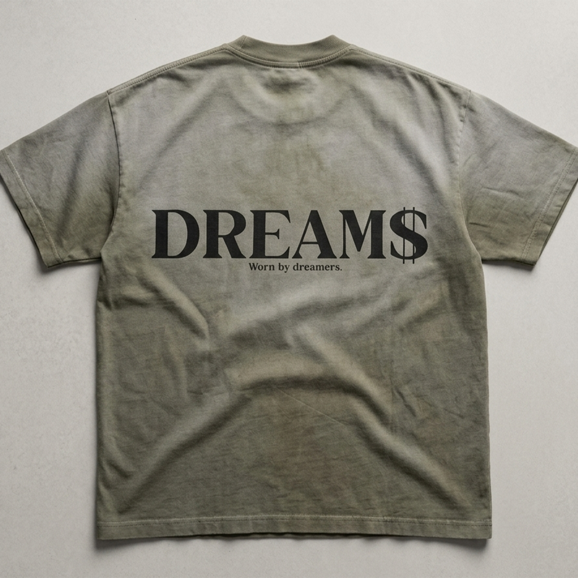 Playera DREAM$ Color verde sunfade